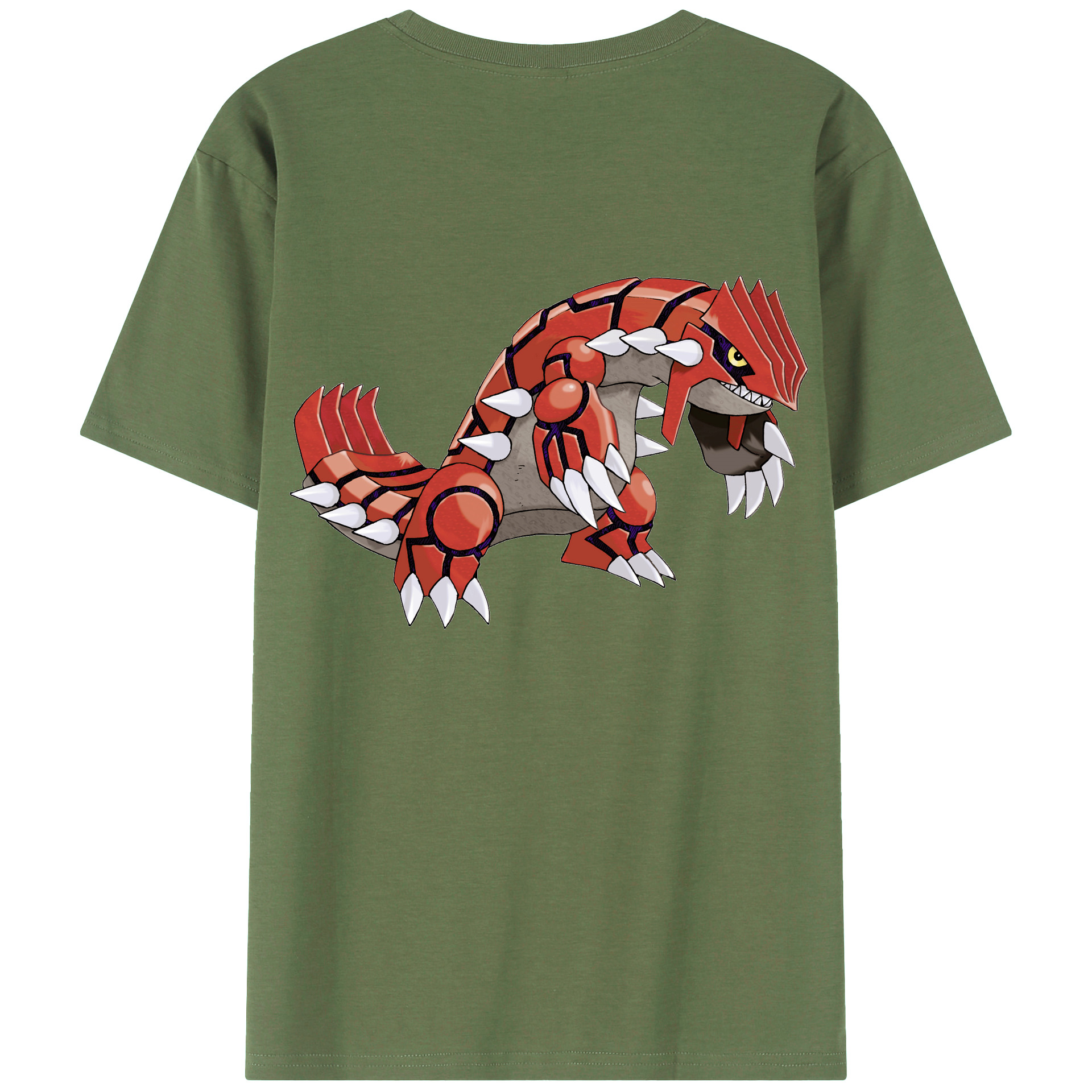 （画像用） ポケットモンスター Pokémon 綿100％ メンズ半袖Tシャツ（バックプリント） 通気性
